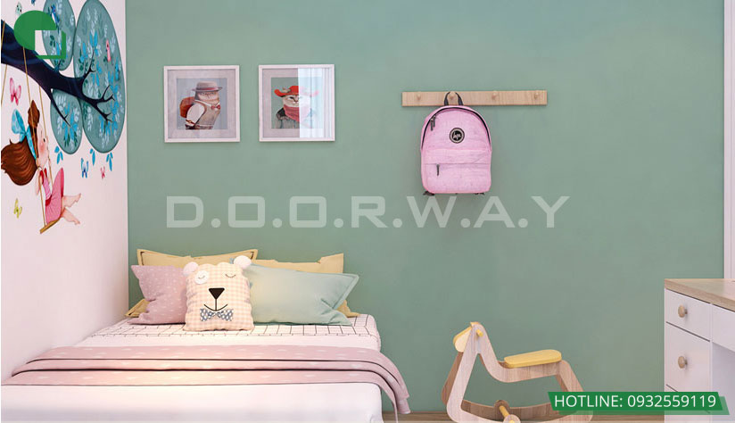 Nội thất phòng ngủ cho bé 15m2 đẹp tại Sunsquare by kiến trúc Doorway 01