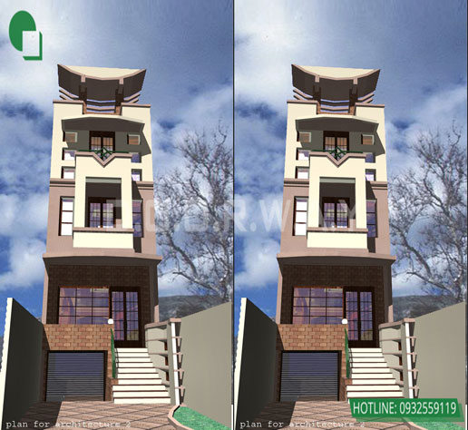Thiết kế nhà phố 4 tầng lạ mắt 5x21m tại Hà Nội - Mr Tuyên by kiến trúc Doorway 01