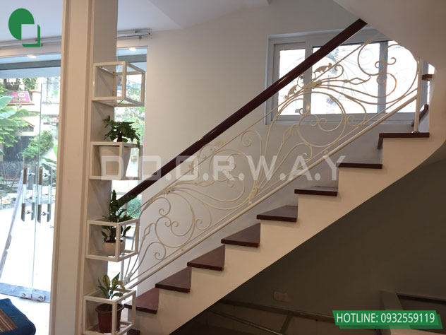 Tìm đơn vị thiết kế thi công nội thất nhà đẹp 2019 by kiến trúc Doorway, mẫu thi công nội thất phòng khách với cầu thang