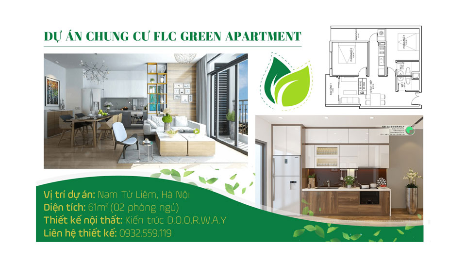 Ảnh tiêu biểu- [2019] Xem mẫu thiết kế căn hộ 61m2 FLC Green Apartment - Nội thất đẹp