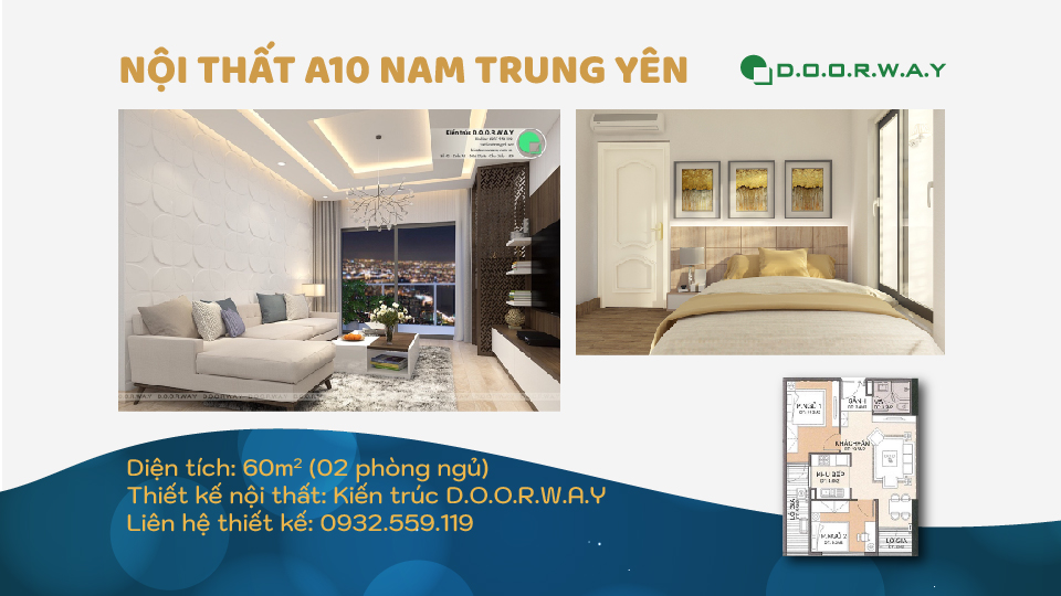 Ảnh tiêu biểu- Mẫu thiết kế nội thất căn 60m2 A10 Nam Trung Yên - Căn hộ đẹp 2019