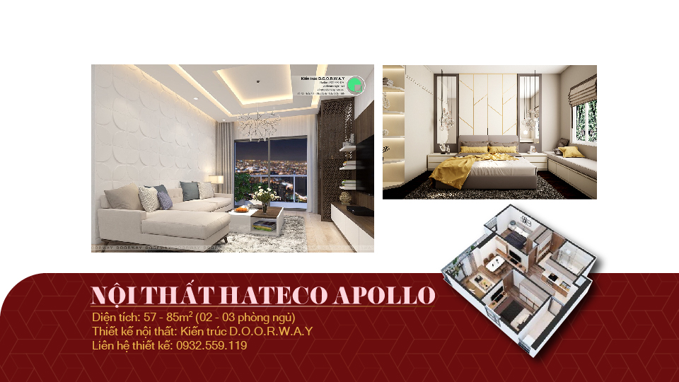 Ảnh tiêu biểu- thiết kế nội thất căn hộ Hateco Apollo - nhiều mẫu đẹp 2019