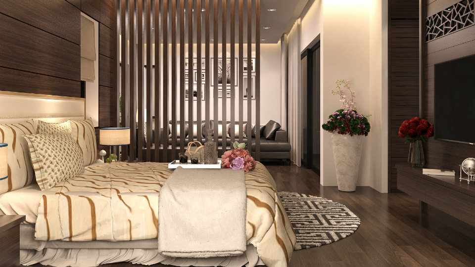 Anhtieubieu- Cách thiết kế nội thất phòng ngủ 25m2 đổi tài vận cho chủ nhà