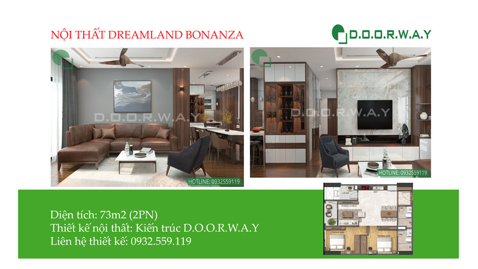 Ảnh tiêu biểu- Khám phá thiết kế nội thất căn 73m2 Dreamland Bonanza