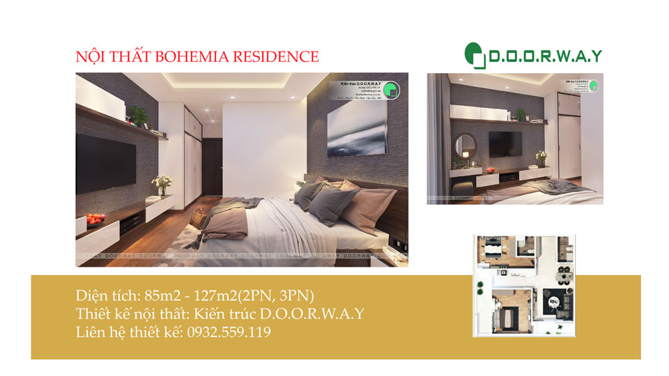 Ảnh tiêu biểu- Ngắm thiết kế nội thất căn hộ Bohemia Residence