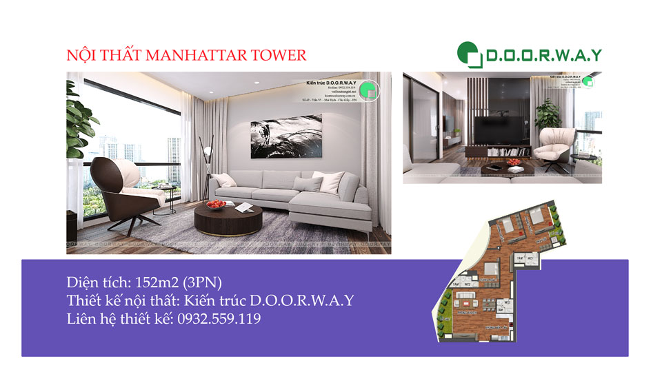 Ảnh tiêu biểu - Xem trọn nội thất căn 152m2 Manhattan Tower | 2020