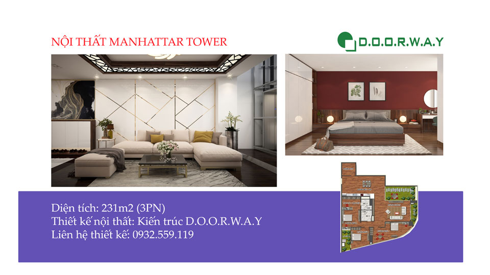 Ảnh tiêu biểu - [Hot] Thiết kế nội thất căn 231m2 Manhattan Tower