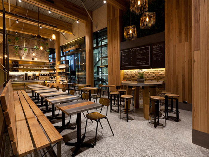 6-Thiết kế quán cafe bằng gỗ đơn giản, thu hút khách hàng