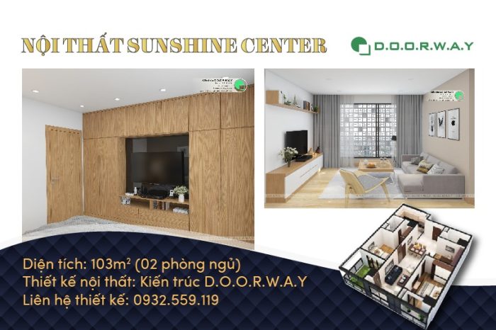 Ảnh tiêu biểu- [Xem ngay] Thiết kế nội thất căn 103m2 Sunshine Center đẹp cao cấp