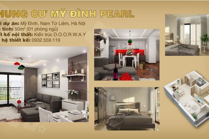 ảnh tiêu biểu - thiết kế căn hộ 50m2 1 phòng ngủ Mỹ Đình Pearl - Nội thất chung cư đẹp by kiến trúc Doorway