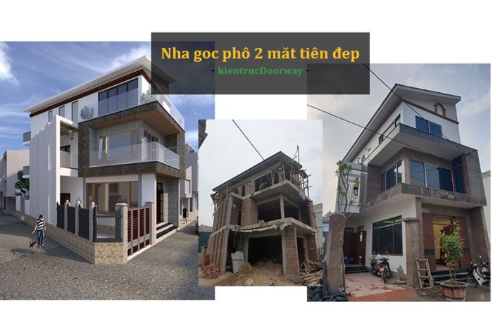 Ảnh tiêu biểu- Trọn bộ thiết kế nhà góc phố 2 mặt tiền đẹp - Xu hướng 2020