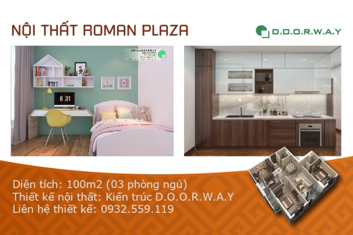 Ảnh tiêu biểu - Mẫu nội thất căn 100m2 Roman Plaza (3PN đẹp)