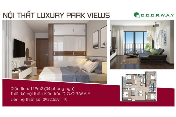 Anhtieubieu- Thiết kế nội thất căn 119m2 Luxury Park View - Căn hộ 4PN đẹp