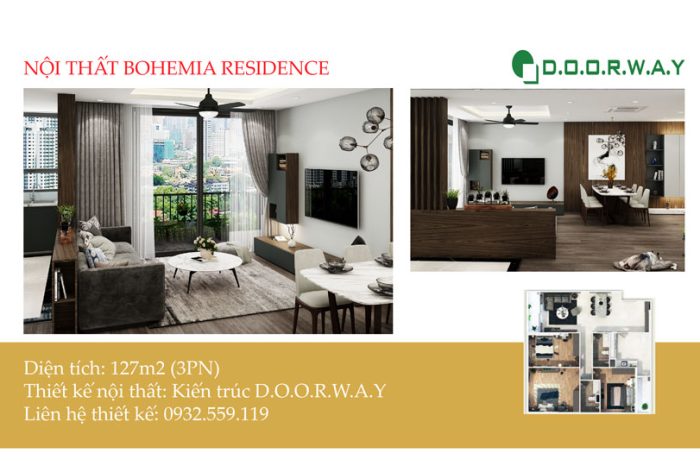 Ảnh tiêu biểu- Gợi ý thiết kế nội thất căn 127m2 Bohemia Residence