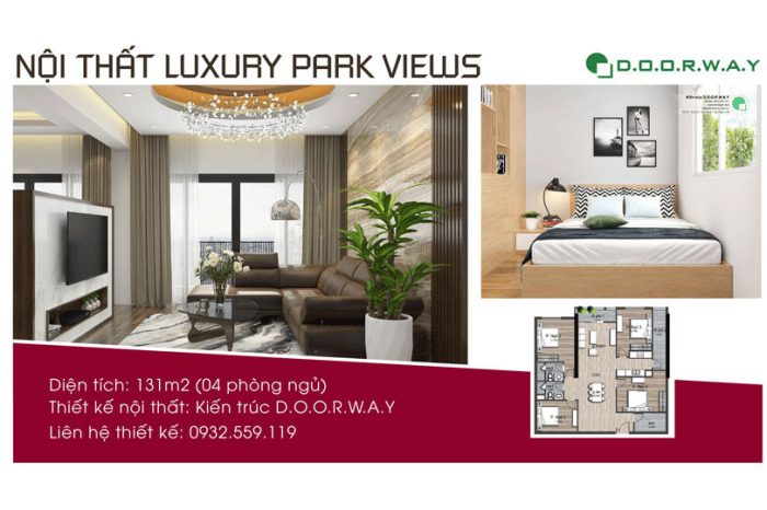 Ảnh tiêu biểu- Tiện nghi hơn với mẫu nội thất căn 131m2 Luxury Park View