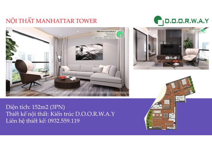 Ảnh tiêu biểu - Xem trọn nội thất căn 152m2 Manhattan Tower | 2020