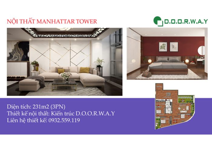 Ảnh tiêu biểu - [Hot] Thiết kế nội thất căn 231m2 Manhattan Tower