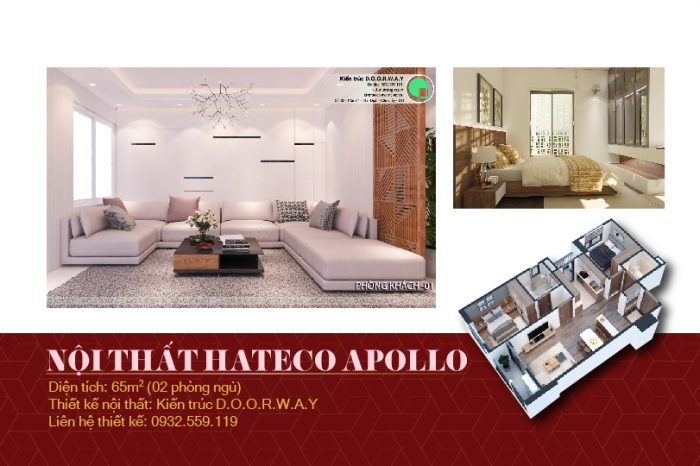 Ảnh tiêu biểu- [2019] Thiết kế nội thất căn 65m2 Hateco Apollo đẹp hiện đại