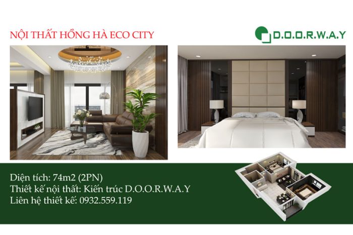 Ảnh tiêu biểu- Khám phá nội thất căn 74m2 Hồng Hà Eco City - Tòa Sakura