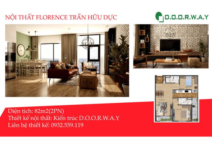 Ảnh tiêu biểu- Sống tiện nghi với mẫu nội thất căn 82m2 Florence