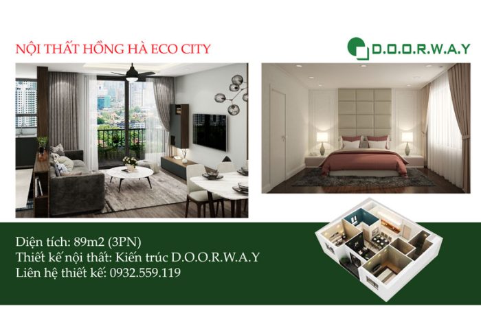 Ảnh tiêu biểu- Tối ưu thiết kế nội thất căn 89m2 Hồng Hà Eco City - 2020