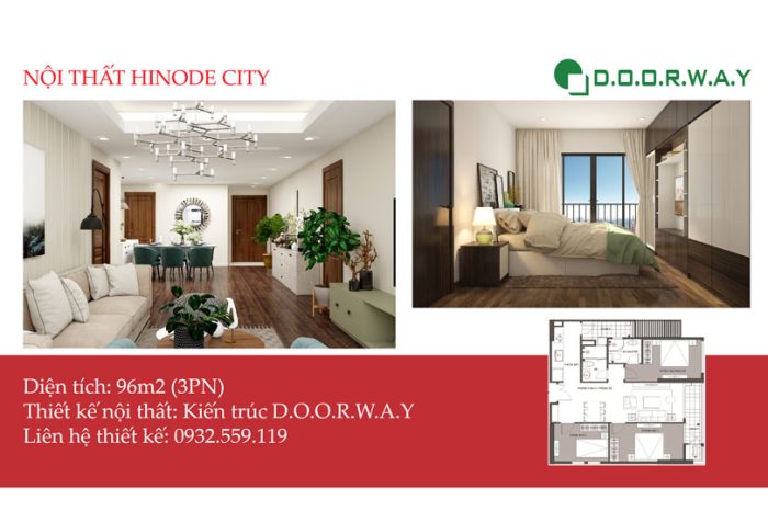 Ảnh tiêu biểu - Thiết kế nội thất căn 96m2 Hinode City với 3PN đẹp