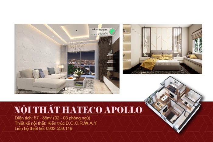 Ảnh tiêu biểu- thiết kế nội thất căn hộ Hateco Apollo - nhiều mẫu đẹp 2019
