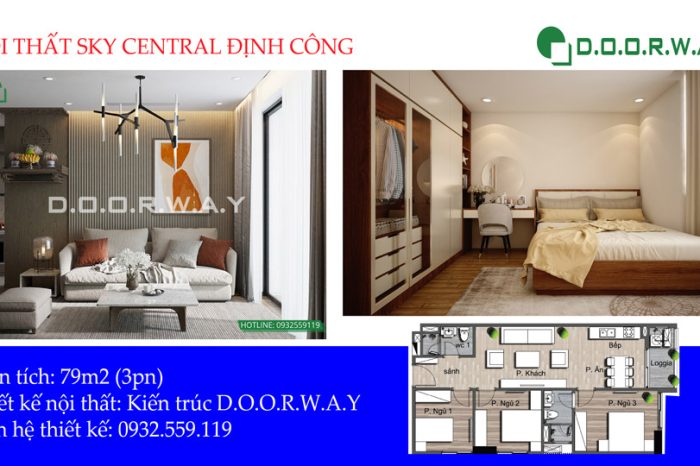 Thiết kế nội thất căn 79m2 Sly Central